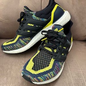 Size 10 1/2 Adidas UltraBoost Shock Yellow